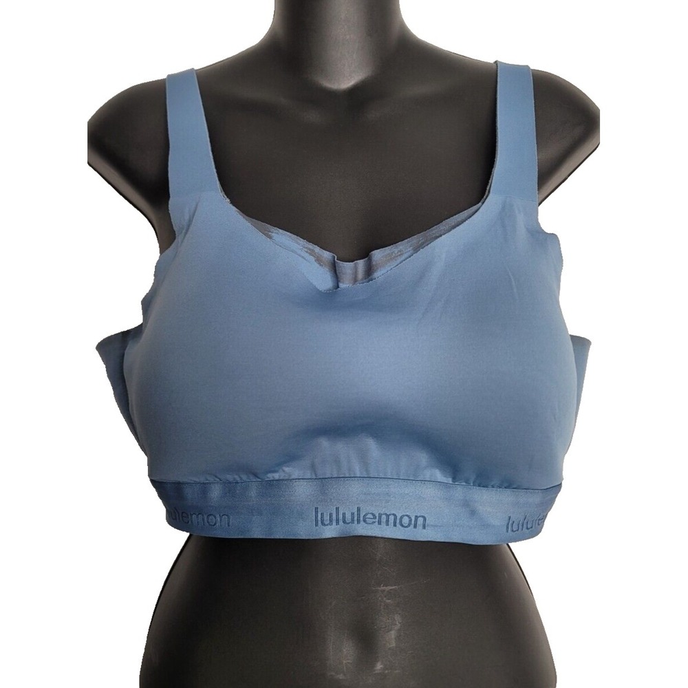 Lululemon Womens Sport Bra 36C Blue Wireless Athletic